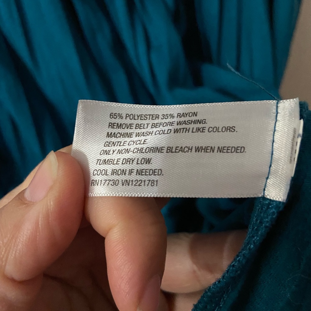 Teal high waisted dress - Picture 4 of 4